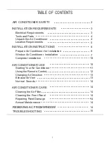 Preview for 3 page of Hisense AW-12DR3RYFU20 Use And Installation Instructions