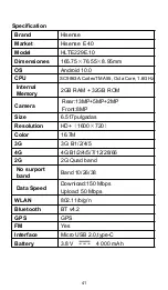 Preview for 41 page of Hisense E40 User Manual