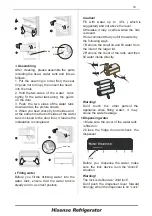 Preview for 14 page of Hisense FMN431W20C User'S Operation Manual