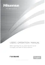 Hisense FV21D6AWE User'S Operation Manual preview