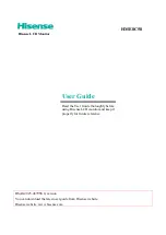 Preview for 1 page of Hisense HME8C58 User Manual