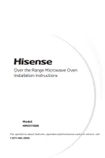 Hisense HMO173SR Installation Instructions Manual preview