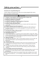 Preview for 3 page of Hisense HPA27C Use And Installation Instructions