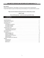 Preview for 4 page of Hisense PDP4211AU User Manual