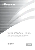 Preview for 1 page of Hisense RB15N6ABE User'S Operation Manual