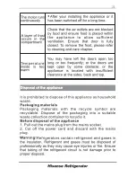 Preview for 22 page of Hisense RB371N4EC1 User'S Operation Manual