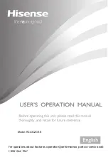 Preview for 1 page of Hisense RC43C2GSE User'S Operation Manual