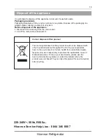 Preview for 18 page of Hisense RIB291F4AW1 User'S Operation Manual