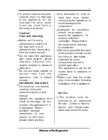 Preview for 6 page of Hisense RL462N4EC1 User'S Operation Manual