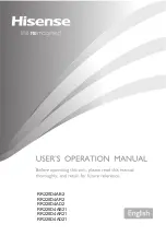 Hisense RR220D4AB2 User'S Operation Manual preview