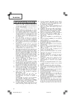 Preview for 46 page of Hitachi Koki C10FCE2 Handling Instructions Manual