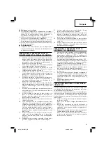 Preview for 33 page of Hitachi Koki CG 10DL Handling Instructions Manual