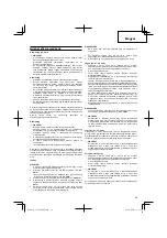 Preview for 59 page of Hitachi Koki CG 22EAB (LP) Handling Instructions Manual