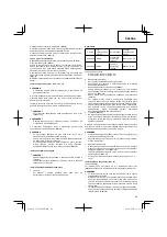 Preview for 69 page of Hitachi Koki CG 22EAB (LP) Handling Instructions Manual