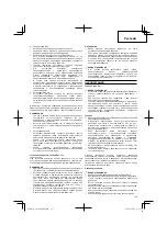 Preview for 115 page of Hitachi Koki CG 22EAB (LP) Handling Instructions Manual