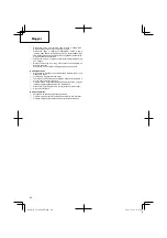 Preview for 44 page of Hitachi Koki CG 40EASP Handling Instructions Manual