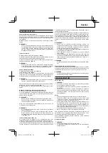 Preview for 49 page of Hitachi Koki CG 40EASP Handling Instructions Manual