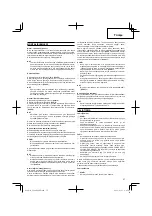 Preview for 57 page of Hitachi Koki CG 40EASP Handling Instructions Manual