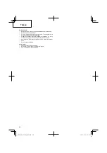 Preview for 60 page of Hitachi Koki CG 40EASP Handling Instructions Manual