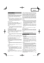 Preview for 65 page of Hitachi Koki CG 40EASP Handling Instructions Manual