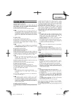 Preview for 73 page of Hitachi Koki CG 40EASP Handling Instructions Manual