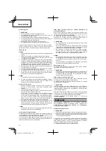 Preview for 74 page of Hitachi Koki CG 40EASP Handling Instructions Manual