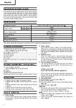 Preview for 8 page of Hitachi Koki CJ 120V Handling Instructions Manual