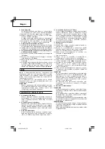 Preview for 40 page of Hitachi Koki DH 22PH Handling Instructions Manual