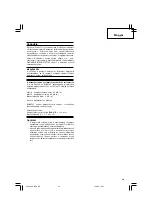 Preview for 41 page of Hitachi Koki DH 22PH Handling Instructions Manual