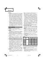 Preview for 34 page of Hitachi Koki DH 24DVA Handling Instructions Manual