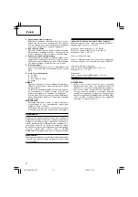 Preview for 46 page of Hitachi Koki DH 24DVA Handling Instructions Manual