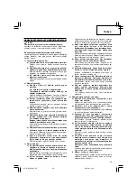 Preview for 67 page of Hitachi Koki DH 24DVA Handling Instructions Manual