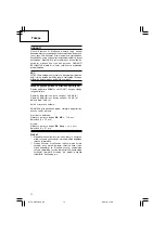 Preview for 76 page of Hitachi Koki DH 24DVA Handling Instructions Manual