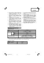 Preview for 79 page of Hitachi Koki DH 24DVA Handling Instructions Manual