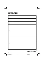 Preview for 92 page of Hitachi Koki DH 24DVA Handling Instructions Manual