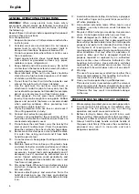 Preview for 6 page of Hitachi Koki DH 24PC2 Handling Instructions Manual