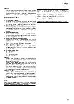 Preview for 63 page of Hitachi Koki DH 24PC2 Handling Instructions Manual