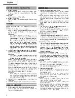 Preview for 7 page of Hitachi Koki DS 12DVF2 Handling Instructions Manual