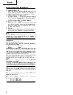 Preview for 9 page of Hitachi Koki DS 12DVF2 Handling Instructions Manual