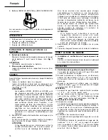 Preview for 17 page of Hitachi Koki DS 12DVF2 Handling Instructions Manual