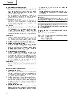 Preview for 19 page of Hitachi Koki DS 12DVF2 Handling Instructions Manual