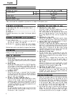 Preview for 6 page of Hitachi Koki FC 6SB Handling Instructions Manual