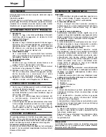 Preview for 21 page of Hitachi Koki H 65SB2 Handling Instructions Manual