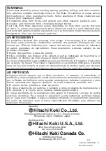 Preview for 48 page of Hitachi Koki H45FRV Instruction Manual