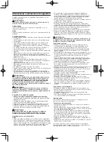 Preview for 17 page of Hitachi Koki Tanaka THB-260PF Handling Instructions Manual