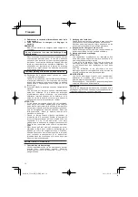 Preview for 14 page of Hitachi Koki UC 18YFSL Handling Instructions Manual