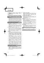 Preview for 26 page of Hitachi Koki UC 18YFSL Handling Instructions Manual