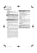 Preview for 32 page of Hitachi Koki UC 18YFSL Handling Instructions Manual