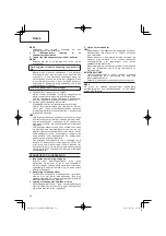 Preview for 38 page of Hitachi Koki UC 18YFSL Handling Instructions Manual