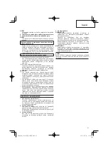 Preview for 41 page of Hitachi Koki UC 18YFSL Handling Instructions Manual